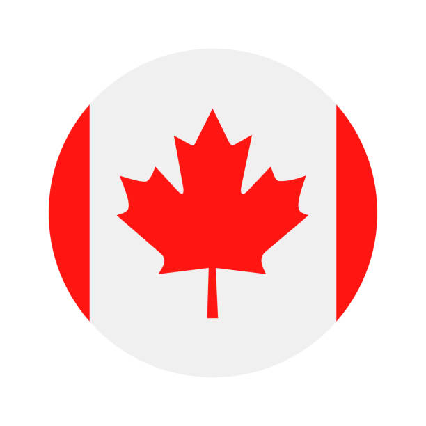 Canada - Round Flag Vector Flat Icon